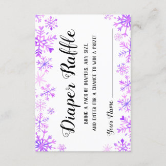 Diaper Raffle - Baby Det är Kall utanför Inbjudningar