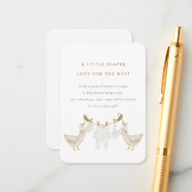 Diaper Raffle Baby Goose Nest Baby Shower