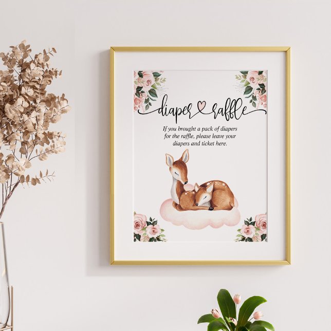 Diaper Raffle Baby Shower Oh Hjort Poster (Skapare uppladdad)