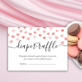 Diaper Raffle | | Baby Shower på Alla hjärtans dag Tilläggskort