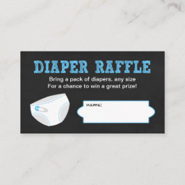 Diaper Raffle Biljett / Chalkboard boydusch Tilläggskort