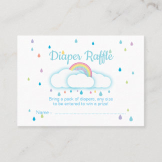 Diaper Raffle Biljett RainDrop Baby Shower
