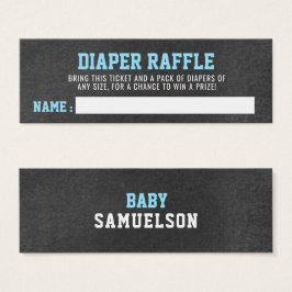 DiAPER RAFFLE Biljett Sports Chalkboard Baby Showe
