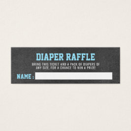DiAPER RAFFLE Biljett Sports Chalkboard Baby Showe