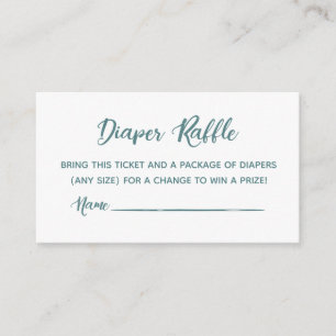 Diaper Raffle Biljett Tilläggskort