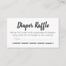 Diaper Raffle Biljett Tilläggskort