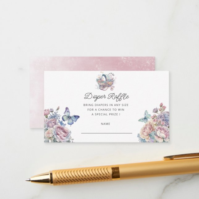 Diaper Raffle Biljett Tilläggskort (Fram/Back In Situ)