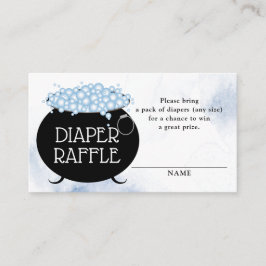Diaper Raffle Blue Brew Halloween Baby Showe Tilläggskort