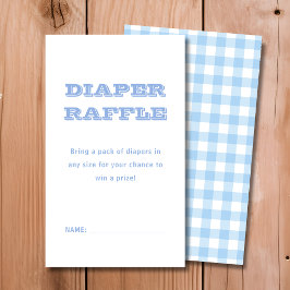 Diaper Raffle | Blue Play Shower Tilläggskort