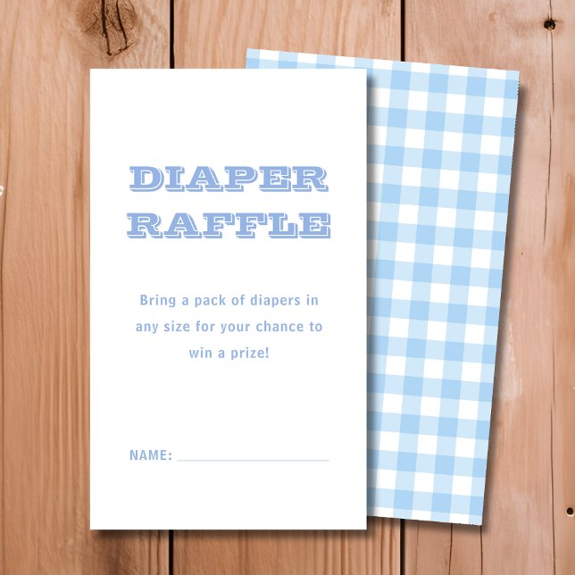 Diaper Raffle | Blue Play Shower Tilläggskort (Skapare uppladdad)