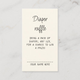 Diaper Raffle Book Library Themed Baby Shower  Tilläggskort