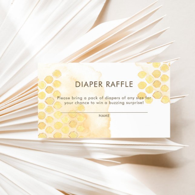 Diaper Raffle Bumblebee Honeycomb Tilläggskort (Skapare uppladdad)