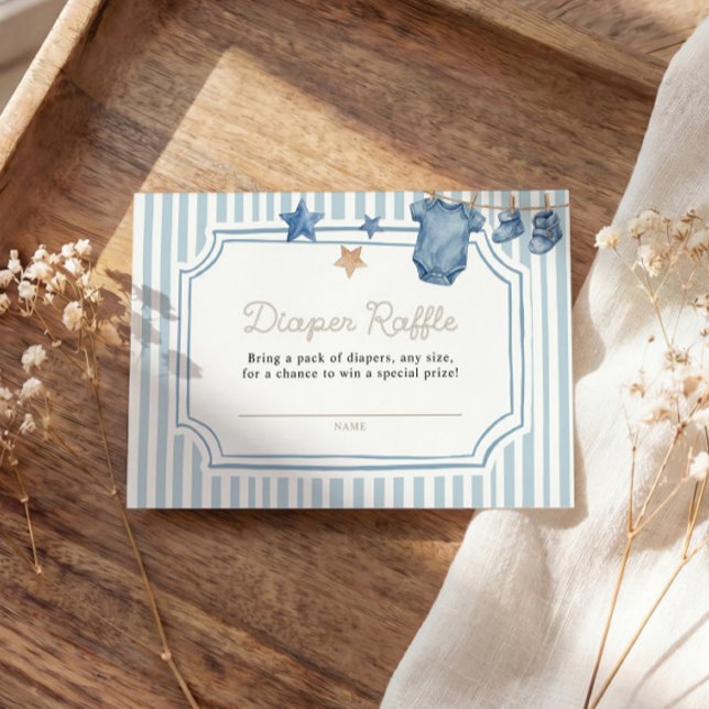 Diaper Raffle Card Blue Jean Tilläggskort (Skapare uppladdad)