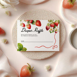Diaper Raffle Card | Jordgubbsbabyskor Tilläggskort