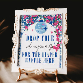 Diaper Raffle Dancing Queen Grekiska babyskylare Poster