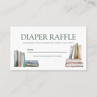 Diaper Raffle Enclosure Card Tilläggskort