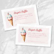 Diaper Raffle Ice Cream Baby Shower