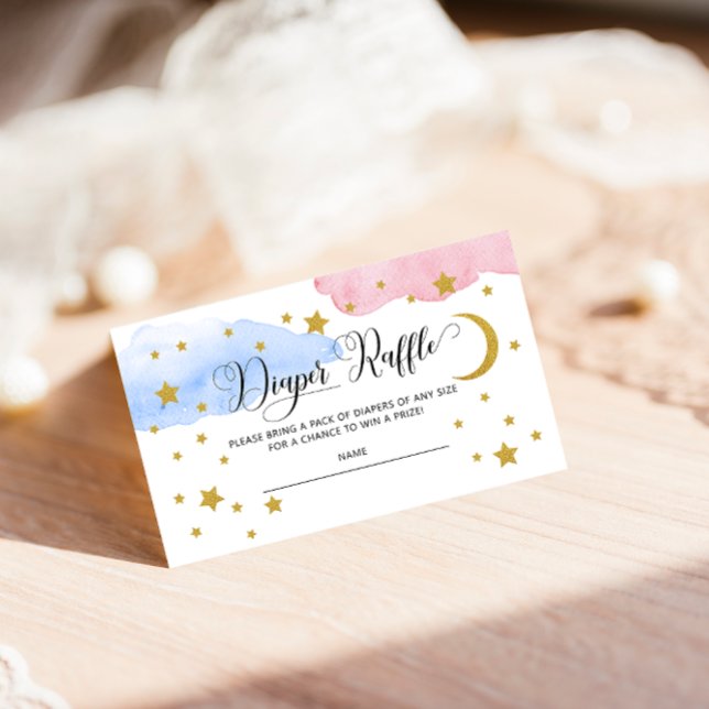 Diaper Raffle Insert, Gender Reveal Diaper Raffle Tilläggskort (Skapare uppladdad)