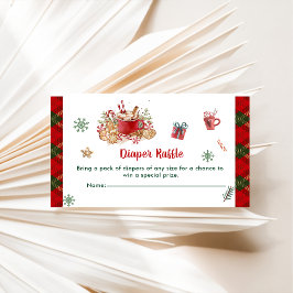 Diaper Raffle jul Santa Cookies Tilläggskort