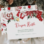 Diaper Raffle jultomten Baby Shower Tilläggskort<br><div class="desc">Öka din babydusch med en viskvling med jultomten i dagsknappen... Den här beundransvärda helgdag inspirerade till en tilldragelse av lockbete, skapar den vara slå bland gästerna och ett sött minne för den mamma som ska visas. Perfekt för fall i firande, det minskar också kostnaden för blöjor för föräldrar. Ta med...</div>