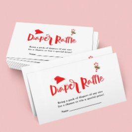Diaper Raffle jultomten, babykläder Tilläggskort