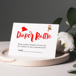 Diaper Raffle jultomten, babykläder Tilläggskort
