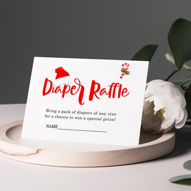 Diaper Raffle jultomten, babykläder Tilläggskort (Skapare uppladdad)