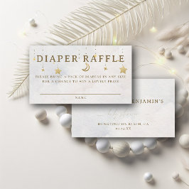 Diaper Raffle Moon Mobile Twinkle Baby Shower Tilläggskort