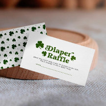 Diaper Raffle St. Patrick Day Baby Shower