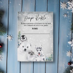 Diaper Raffle Winter Arktis Animal Baby Shower Tilläggskort<br><div class="desc">Den här designen kan vara personlig i det område som tillhandahålls genom att ändra fotot och/eller text. Du kan också anpassa den genom att klicka på Anpassa den här mallen och sedan välja klicka för att anpassa ytterligare alternativ och ta bort eller ändra färg i bakgrunden, lägga till text, ändra...</div>