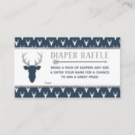 Diaper Raffle, Woodland Hjort, Navy, Grått Tilläggskort