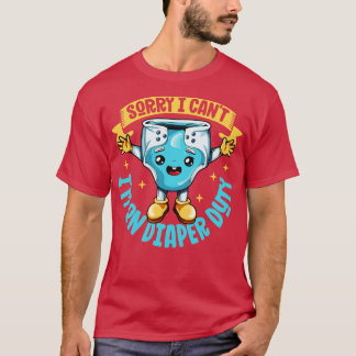 Diapering av Baby T Shirt