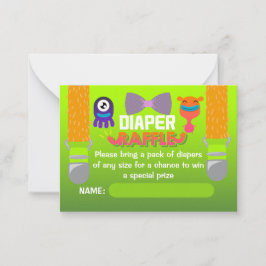 DIAPPER RAFFLE - De har Skapat en monster Anteckningskort