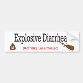 Diarréhastighet vid poop Explosive Diarré Bildekal