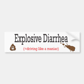 Diarréhastighet vid poop Explosive Diarré Bildekal