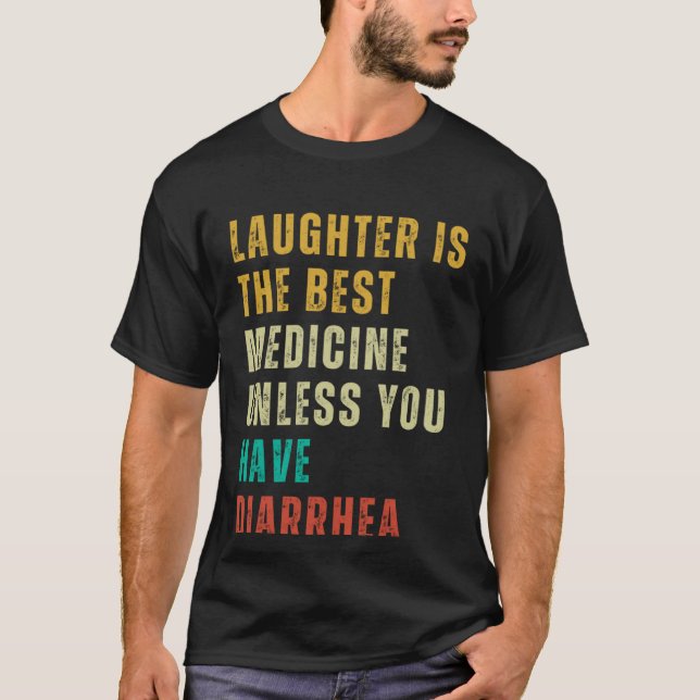 Diarrhea  Post Surgery Gag  Get Well Soon T Shirt (Framsida)