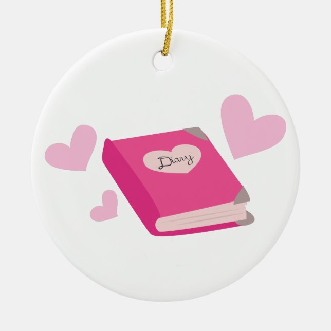 Diary Julgransprydnad Keramik (Framsidan)