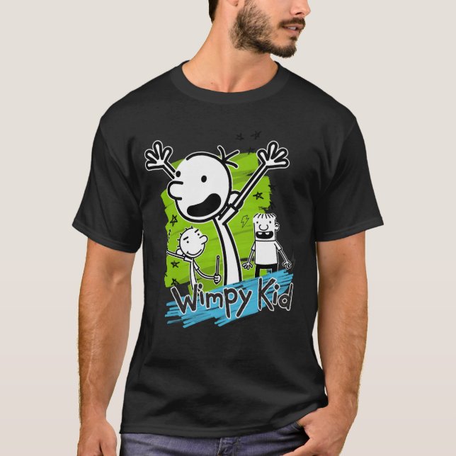 Diary of a Wimpy Kid Greg Stars Doodle Pullover fu T Shirt (Framsida)