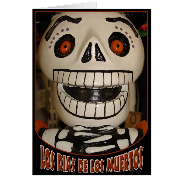 Dias De Los Muertos Hälsningskort (Framsidan)