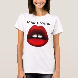 Diastematiska, tandade T-tröjor för flickor Tee Shirt