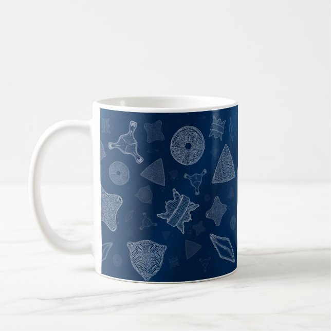 Diatoms - mikroskopiskt havsliv kaffemugg (Vänster)