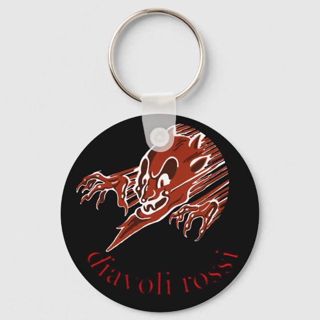 Diavoli Rossi Logotyp Keychain Nyckelring (Framsida)