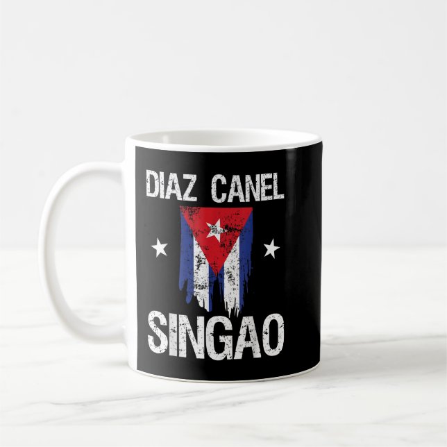 Diaz Canel Singao Kuba Kaffemugg (Vänster)
