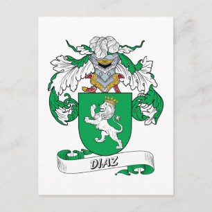 Diaz Family Crest Vykort