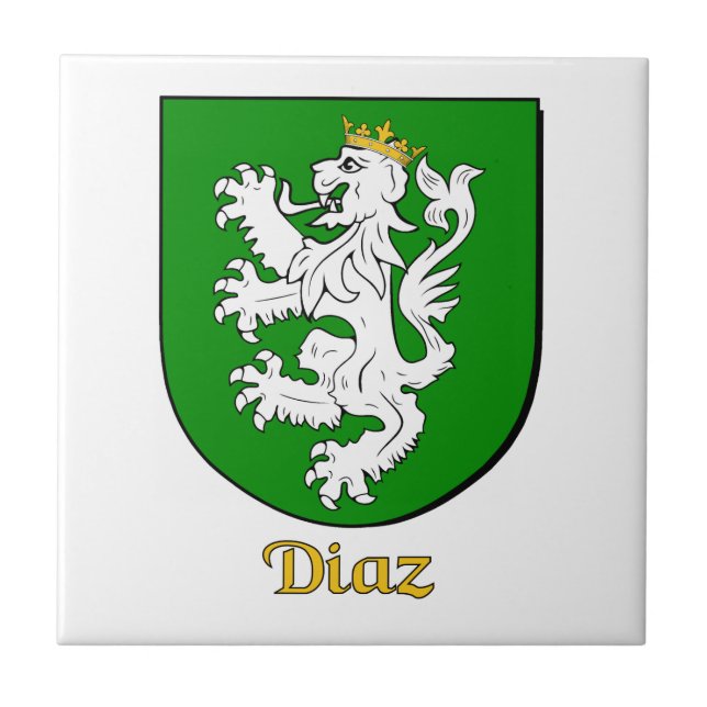 Diaz Family Shield Kakelplatta (Framsidan)