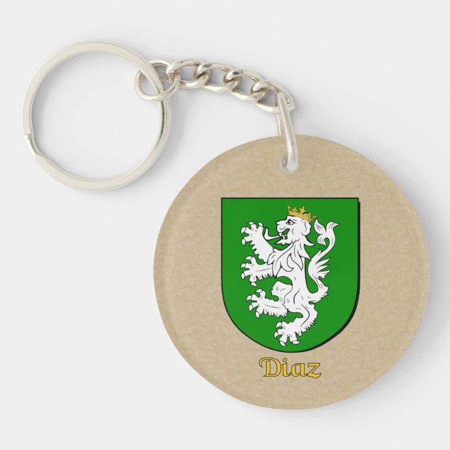 Diaz Historical Shield med spanska Flagga (Framsidan)