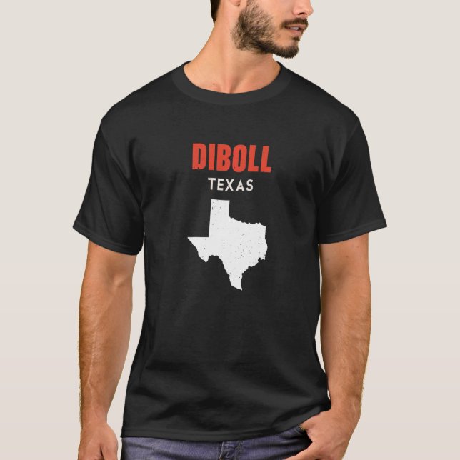 Diboll Texas USA State America Travel Texas T Shirt (Framsida)