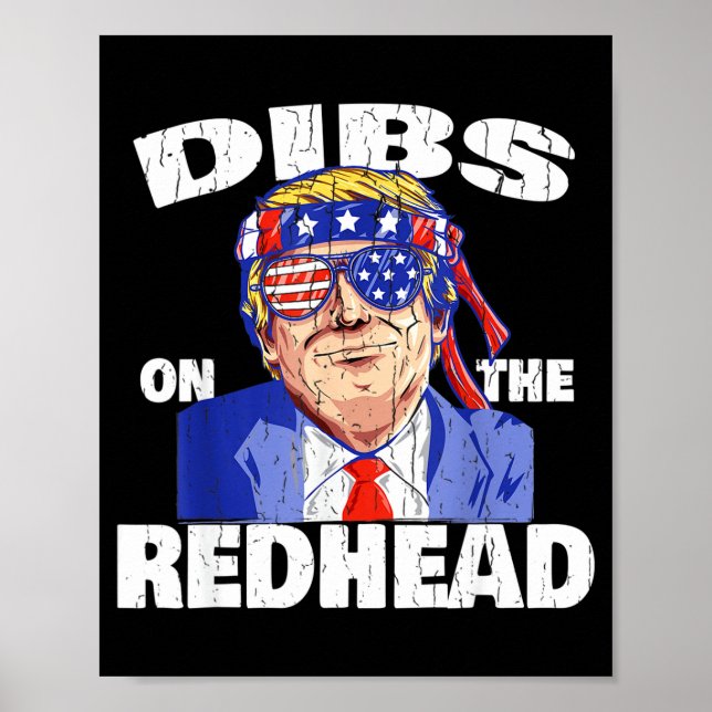 Dibs On The Redhead Shirt Funny St Patricks Day Pr Poster (Framsidan)