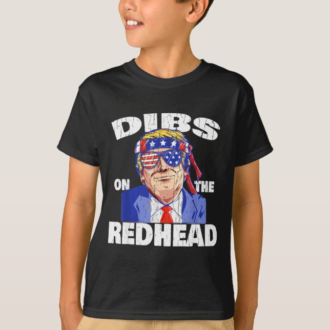 Dibs On The Redhead Shirt Funny St Patricks Day Pr T Shirt (Framsida)