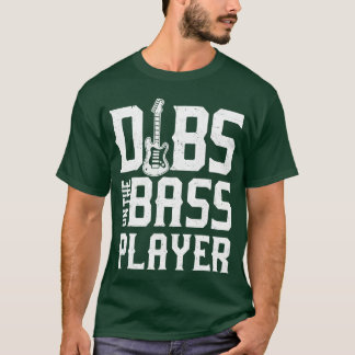 Dibs på basgitarrspelare gitarrband rock rolig t shirt